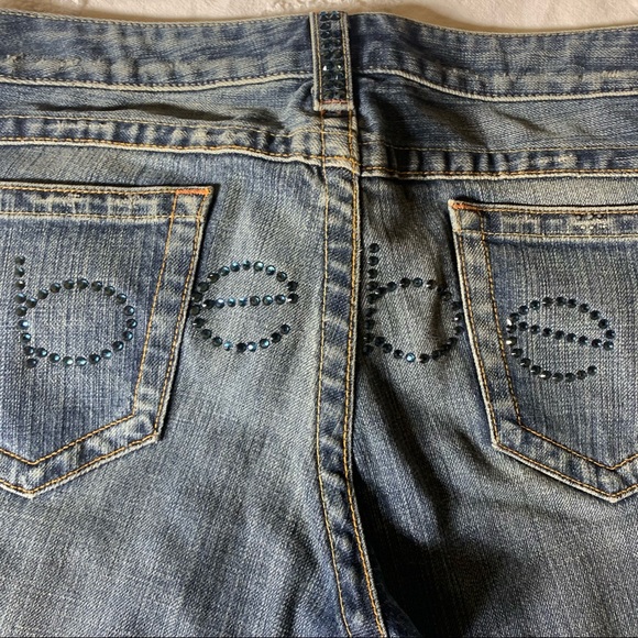 Vintage Bebe Studded Blue Jeans Kayla 